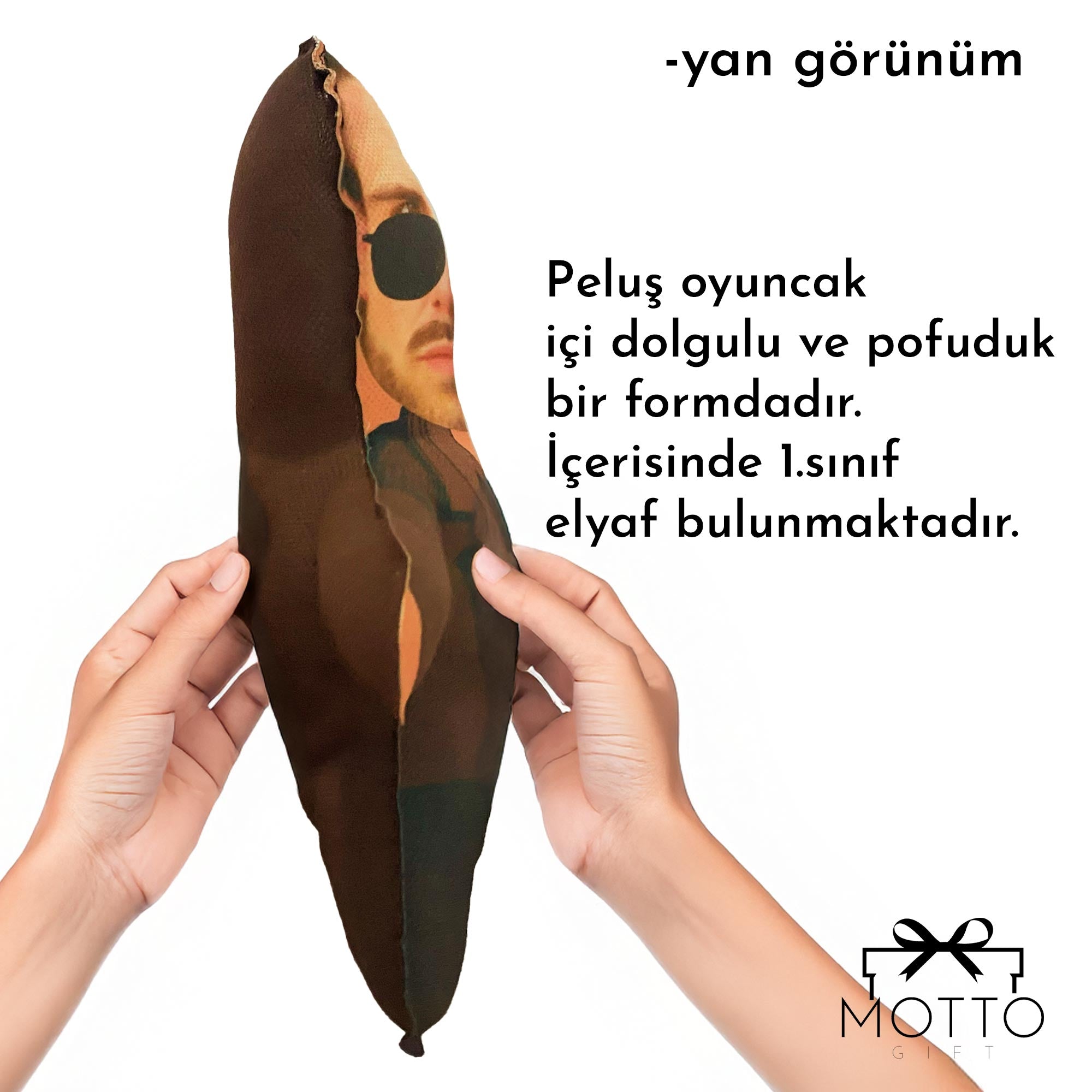 Minik Sevgilim Peluş Oyuncak Kişiye Özel Fotoğraflı Sevgiliye Hediye 531