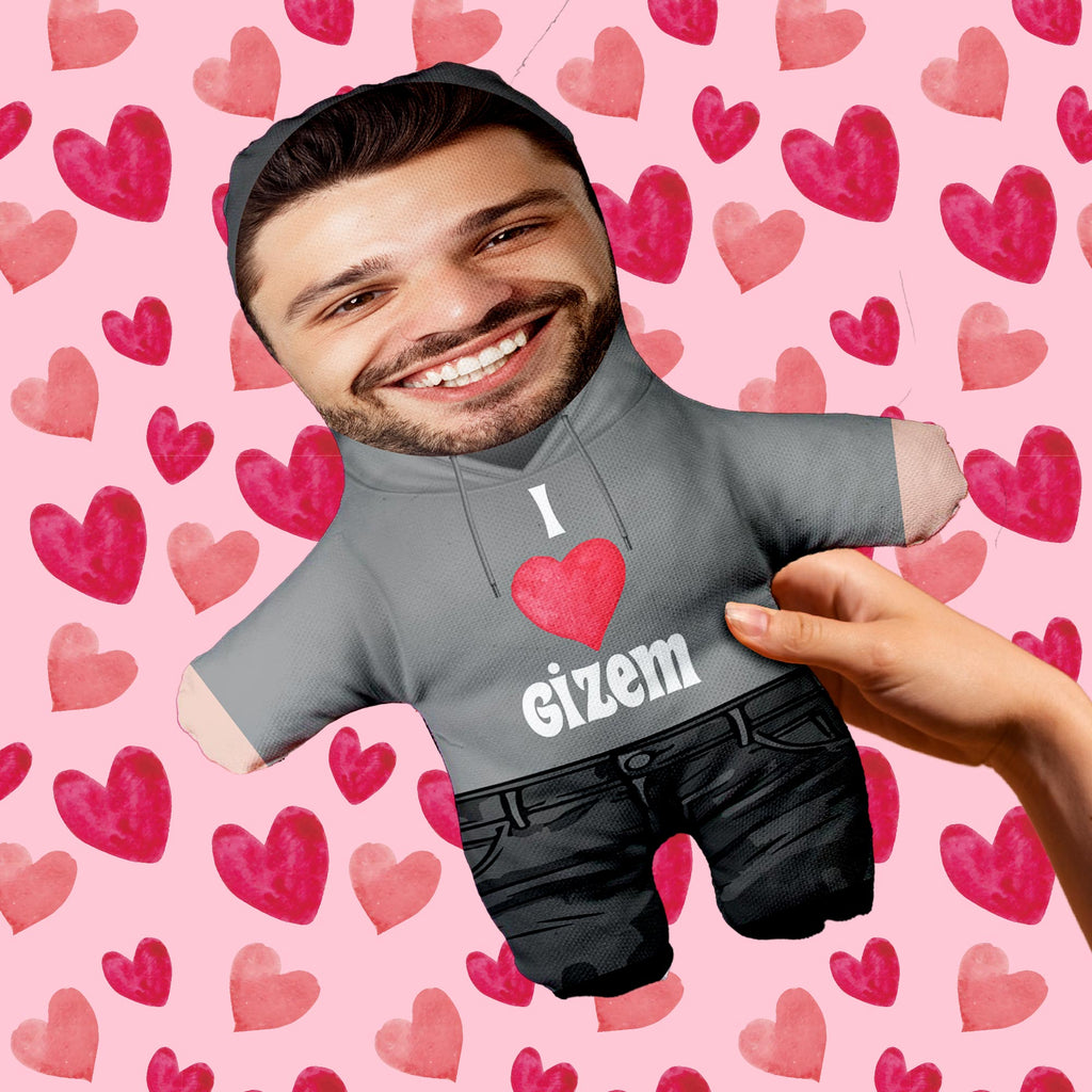 Minik Sevgilim Peluş Oyuncak Kişiye Özel Fotoğraflı Sevgiliye Hediye 532