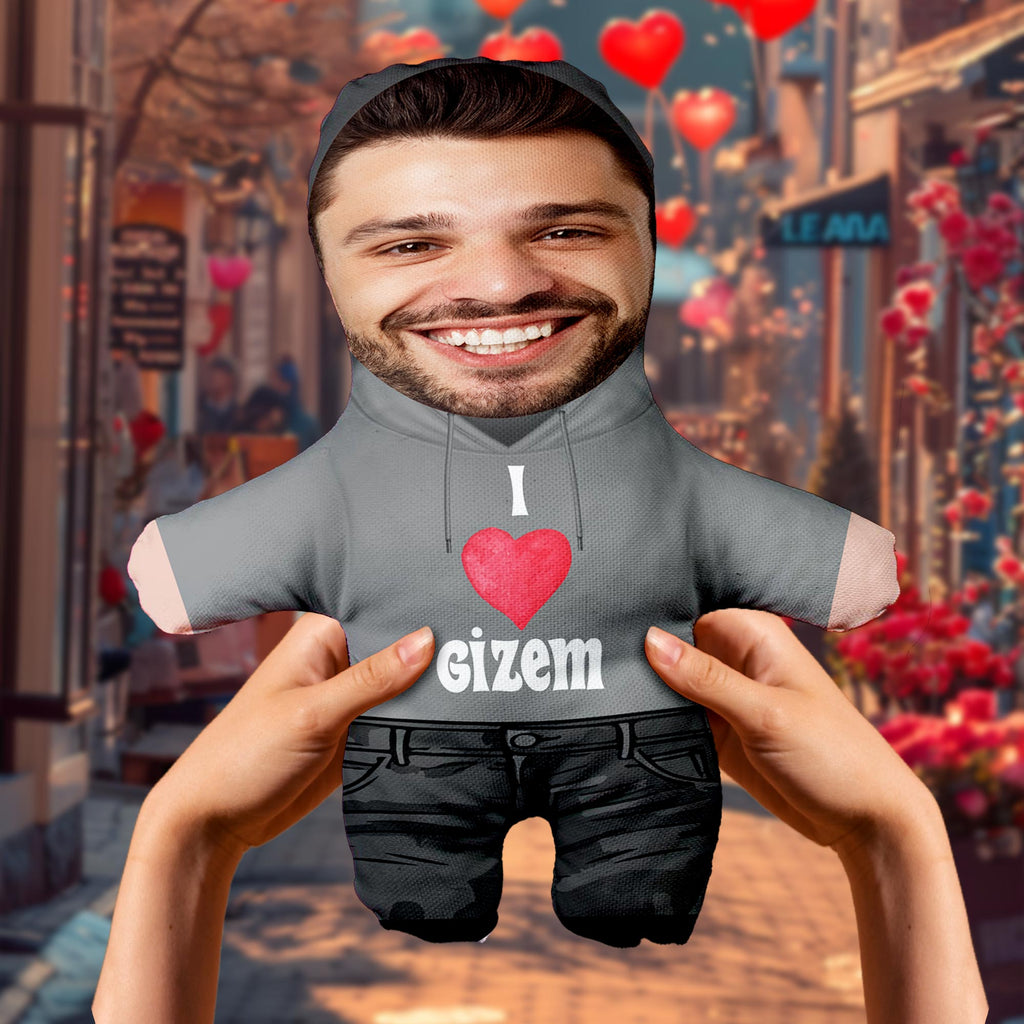 Minik Sevgilim Peluş Oyuncak Kişiye Özel Fotoğraflı Sevgiliye Hediye 532