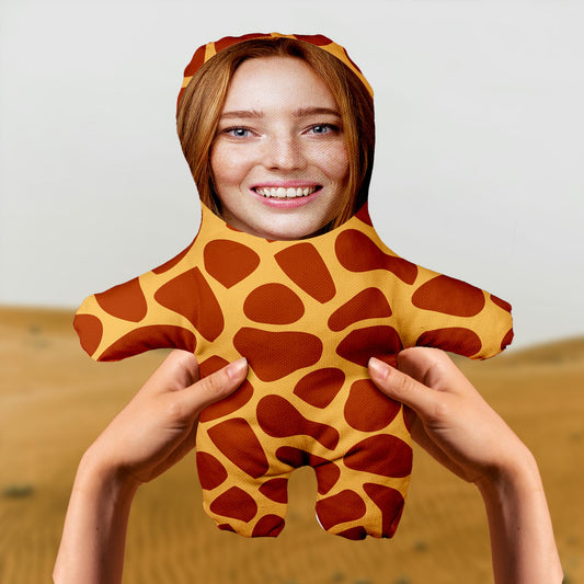 Motto Gift Zürafa Desenli Kişiye Özel Fotoğraflı Peluş Oyuncak 531050