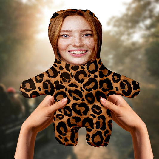 Motto Gift Leopar Desenli Kişiye Özel Fotoğraflı Peluş Oyuncak 531051