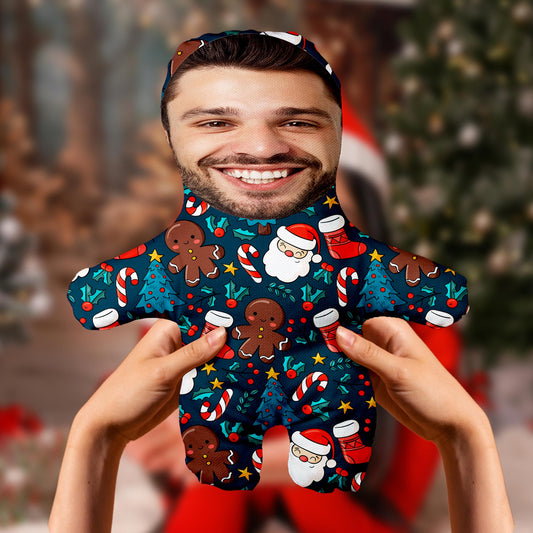 Motto Gift Yeni Yıla Özel Tasarım Desenli Kişiye Özel Fotoğraflı Peluş Oyuncak 531052