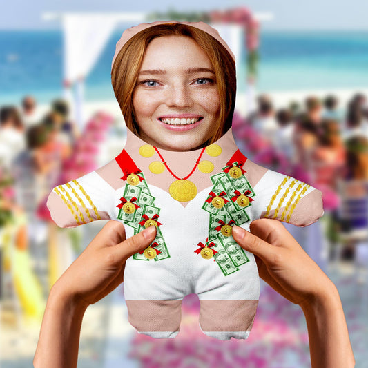 Motto Gift Evlilik Yıldönümü Hediyesi Komik Kişiye Özel Fotoğraflı Gelin Hanım Peluş Oyuncak 531057