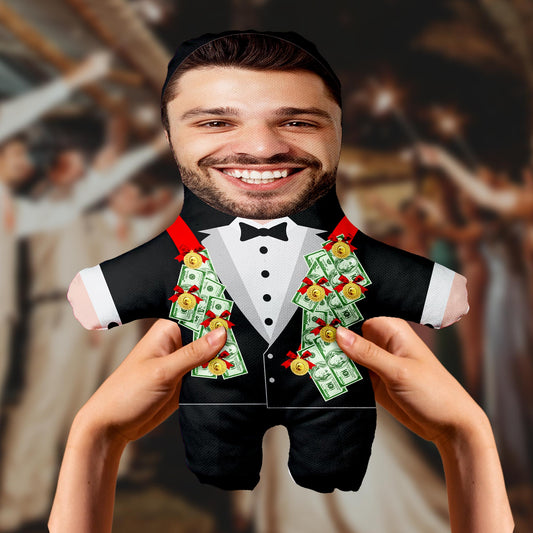 Motto Gift Evlilik Yıldönümü Hediyesi Esprili Kişiye Özel Fotoğraflı Damat Bey Peluş Oyuncak 531058